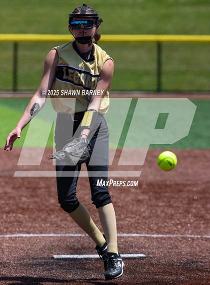 Thumbnail 2 in Lebanon vs. Guerin Catholic IHSAA Class 3A Softball S25 Sectional First Round photogallery.