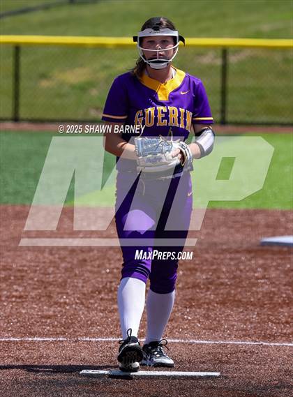 Thumbnail 3 in Lebanon vs. Guerin Catholic IHSAA Class 3A Softball S25 Sectional First Round photogallery.