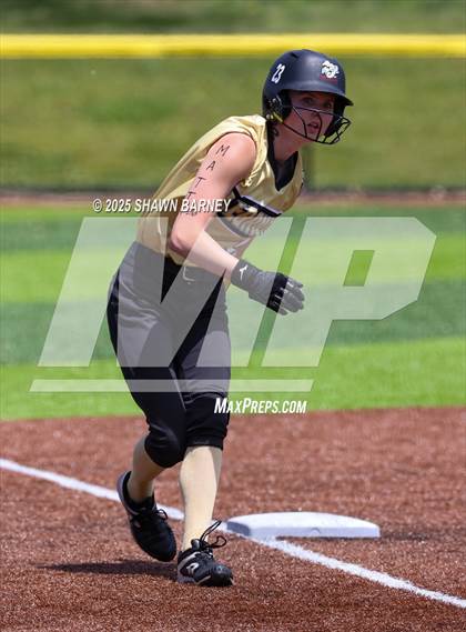 Thumbnail 3 in Lebanon vs. Guerin Catholic IHSAA Class 3A Softball S25 Sectional First Round photogallery.