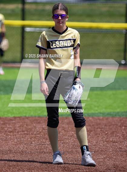Thumbnail 2 in Lebanon vs. Guerin Catholic IHSAA Class 3A Softball S25 Sectional First Round photogallery.