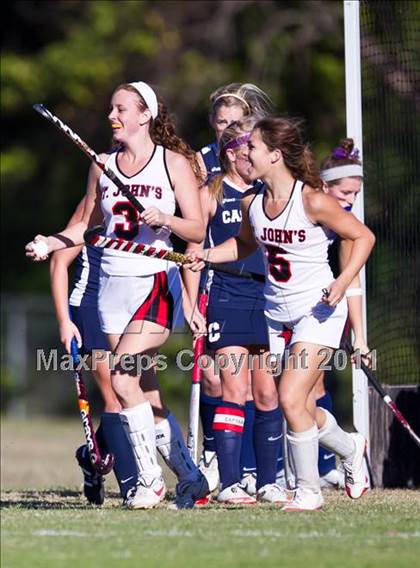 Thumbnail 3 in St. John's vs Casady (Southwest Prep D1 State Playoffs) photogallery.