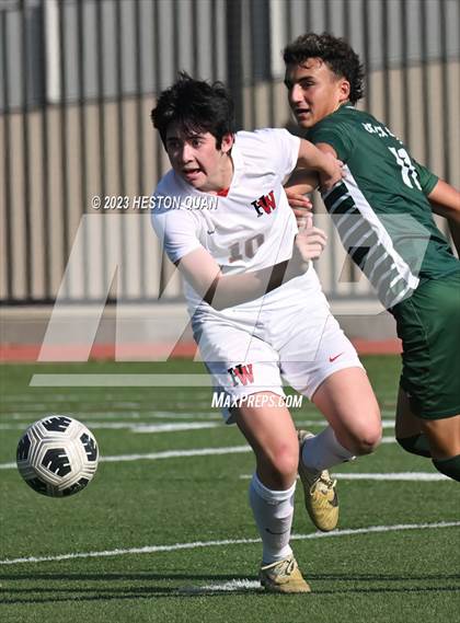 Thumbnail 1 in Harvard-Westlake vs. De La Salle (SoCal Soccer Showcase) photogallery.