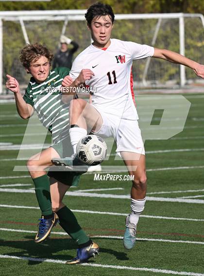 Thumbnail 2 in Harvard-Westlake vs. De La Salle (SoCal Soccer Showcase) photogallery.