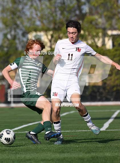 Thumbnail 2 in Harvard-Westlake vs. De La Salle (SoCal Soccer Showcase) photogallery.