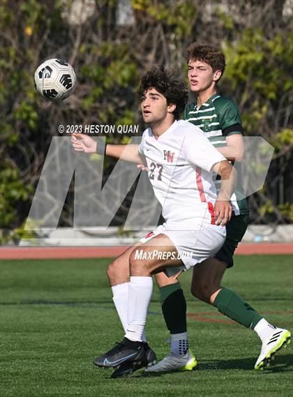 Thumbnail 2 in Harvard-Westlake vs. De La Salle (SoCal Soccer Showcase) photogallery.