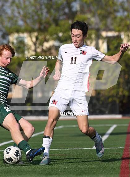 Thumbnail 1 in Harvard-Westlake vs. De La Salle (SoCal Soccer Showcase) photogallery.