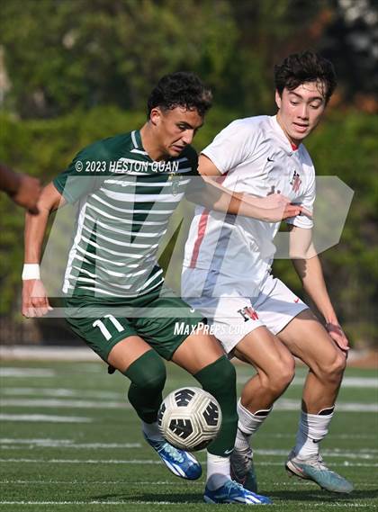 Thumbnail 1 in Harvard-Westlake vs. De La Salle (SoCal Soccer Showcase) photogallery.
