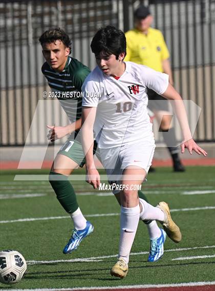 Thumbnail 1 in Harvard-Westlake vs. De La Salle (SoCal Soccer Showcase) photogallery.