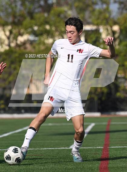 Thumbnail 3 in Harvard-Westlake vs. De La Salle (SoCal Soccer Showcase) photogallery.
