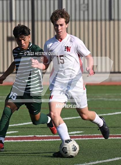 Thumbnail 2 in Harvard-Westlake vs. De La Salle (SoCal Soccer Showcase) photogallery.