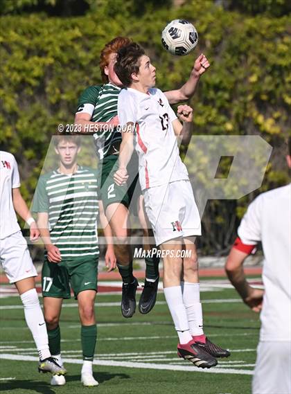 Thumbnail 2 in Harvard-Westlake vs. De La Salle (SoCal Soccer Showcase) photogallery.