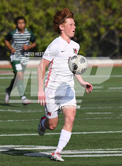 Thumbnail 2 in Harvard-Westlake vs. De La Salle (SoCal Soccer Showcase) photogallery.