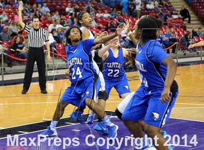 Thumbnail 2 in Capital Christian vs Brookside Christian (CIF SJS D5 Final) photogallery.