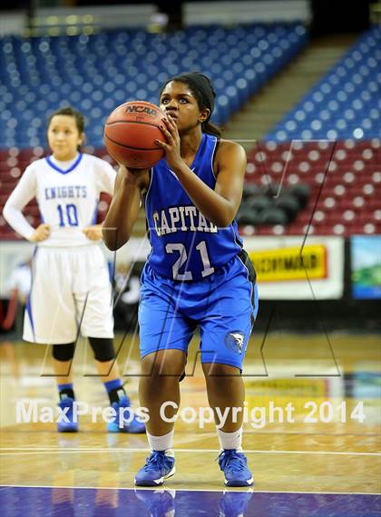 Thumbnail 1 in Capital Christian vs Brookside Christian (CIF SJS D5 Final) photogallery.