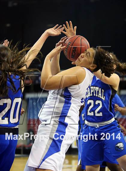 Thumbnail 1 in Capital Christian vs Brookside Christian (CIF SJS D5 Final) photogallery.