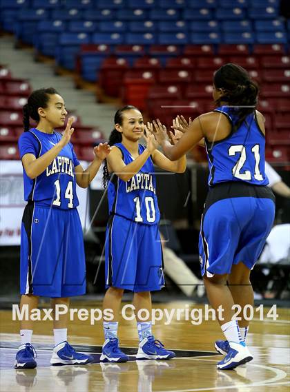 Thumbnail 3 in Capital Christian vs Brookside Christian (CIF SJS D5 Final) photogallery.