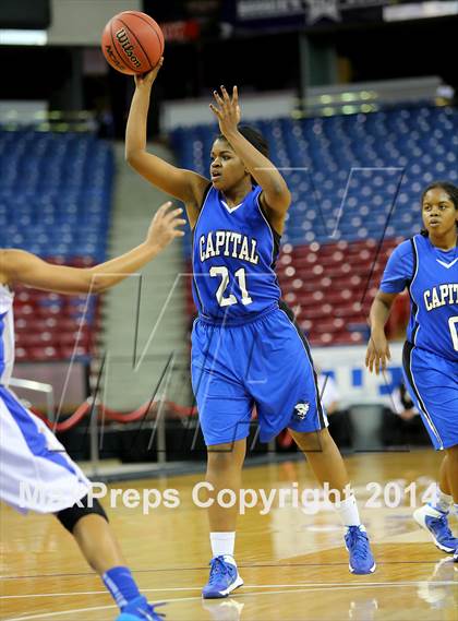 Thumbnail 3 in Capital Christian vs Brookside Christian (CIF SJS D5 Final) photogallery.