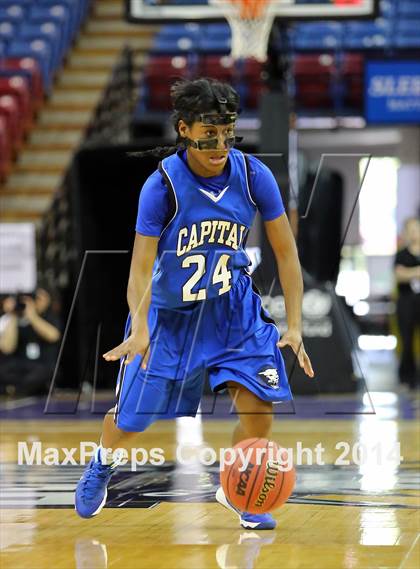 Thumbnail 3 in Capital Christian vs Brookside Christian (CIF SJS D5 Final) photogallery.