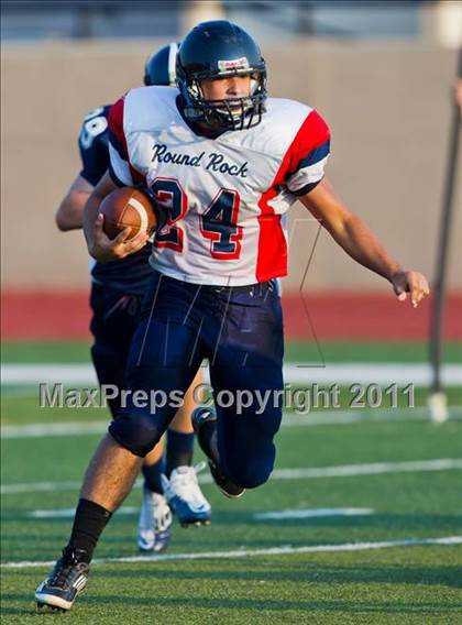 Thumbnail 2 in Round Rock Christian Academy vs. Emery-Weiner (Living Stones Kick Off Classic) photogallery.