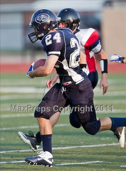 Thumbnail 1 in Round Rock Christian Academy vs. Emery-Weiner (Living Stones Kick Off Classic) photogallery.