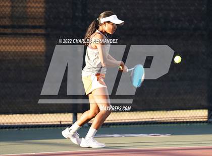 Thumbnail 2 in Southlake Carroll vs Round Rock Westwood (UIL 6A Team Tennis Semifinal) photogallery.