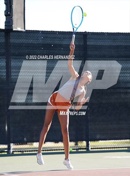Thumbnail 2 in Southlake Carroll vs Round Rock Westwood (UIL 6A Team Tennis Semifinal) photogallery.