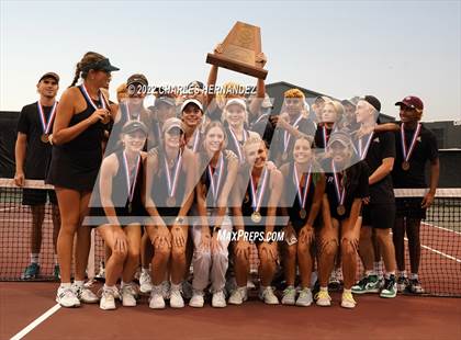 Thumbnail 2 in Southlake Carroll vs Round Rock Westwood (UIL 6A Team Tennis Semifinal) photogallery.