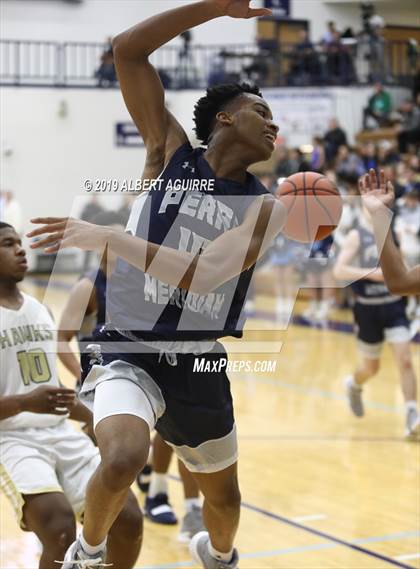 Thumbnail 1 in Perry Meridian vs. Decatur Central (IHSAA 4A 1st Round Playoff) photogallery.