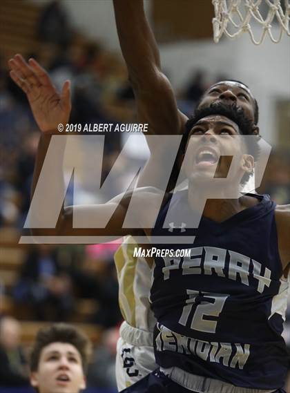 Thumbnail 2 in Perry Meridian vs. Decatur Central (IHSAA 4A 1st Round Playoff) photogallery.