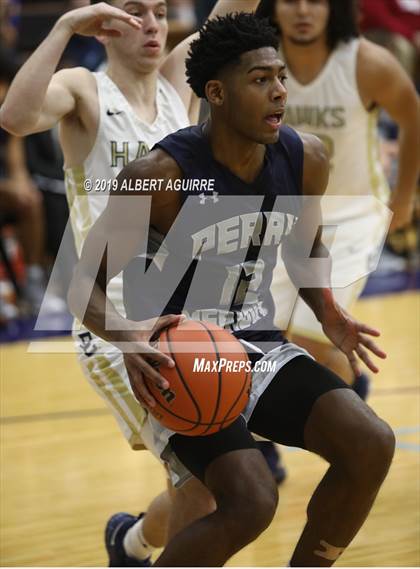 Thumbnail 1 in Perry Meridian vs. Decatur Central (IHSAA 4A 1st Round Playoff) photogallery.