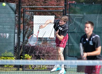Thumbnail 3 in NCHSAA 4A Men Tennis Championships photogallery.