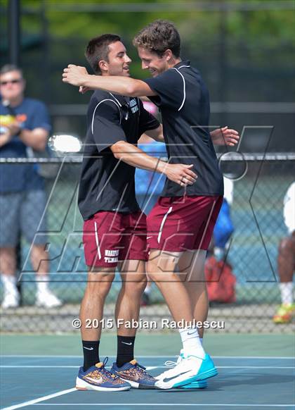 Thumbnail 1 in NCHSAA 4A Men Tennis Championships photogallery.
