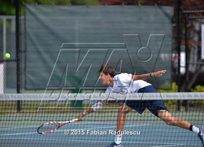 Thumbnail 1 in NCHSAA 4A Men Tennis Championships photogallery.