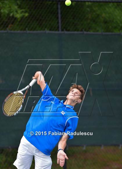 Thumbnail 1 in NCHSAA 4A Men Tennis Championships photogallery.