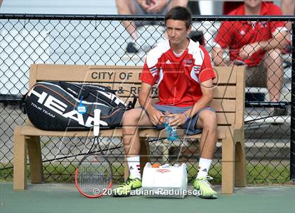 Thumbnail 2 in NCHSAA 4A Men Tennis Championships photogallery.