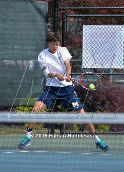 Thumbnail 2 in NCHSAA 4A Men Tennis Championships photogallery.