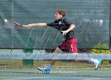 Thumbnail 3 in NCHSAA 4A Men Tennis Championships photogallery.