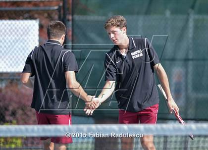 Thumbnail 1 in NCHSAA 4A Men Tennis Championships photogallery.