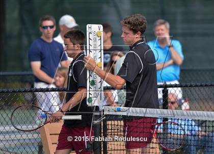 Thumbnail 1 in NCHSAA 4A Men Tennis Championships photogallery.