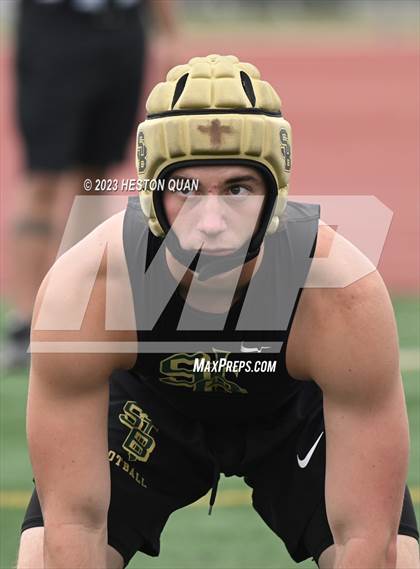 Thumbnail 1 in St. John Bosco vs. St. Bonaventure (Battle At The Beach) photogallery.