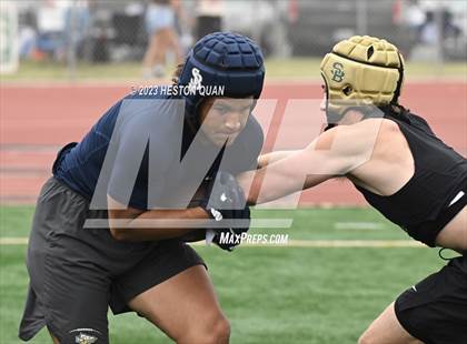 Thumbnail 3 in St. John Bosco vs. St. Bonaventure (Battle At The Beach) photogallery.