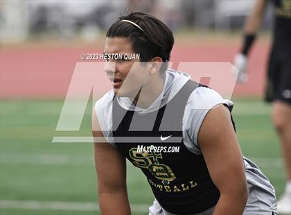 Thumbnail 3 in St. John Bosco vs. St. Bonaventure (Battle At The Beach) photogallery.
