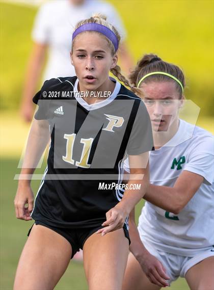 Thumbnail 2 in Pinecrest vs. Myers Park (1 of 2 - NCHSAA 4A Final - the game) photogallery.