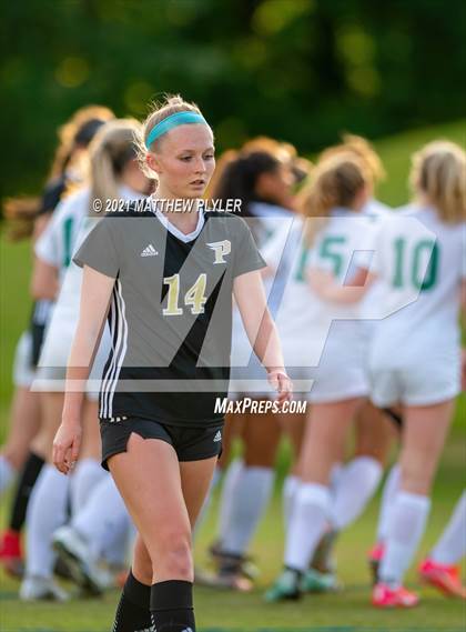 Thumbnail 3 in Pinecrest vs. Myers Park (1 of 2 - NCHSAA 4A Final - the game) photogallery.