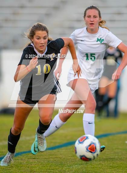 Thumbnail 3 in Pinecrest vs. Myers Park (1 of 2 - NCHSAA 4A Final - the game) photogallery.