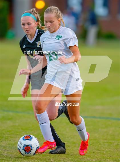 Thumbnail 2 in Pinecrest vs. Myers Park (1 of 2 - NCHSAA 4A Final - the game) photogallery.