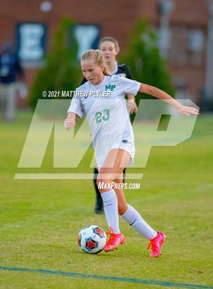 Thumbnail 2 in Pinecrest vs. Myers Park (1 of 2 - NCHSAA 4A Final - the game) photogallery.