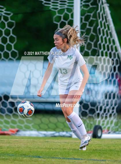 Thumbnail 3 in Pinecrest vs. Myers Park (1 of 2 - NCHSAA 4A Final - the game) photogallery.