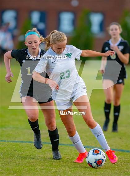 Thumbnail 2 in Pinecrest vs. Myers Park (1 of 2 - NCHSAA 4A Final - the game) photogallery.