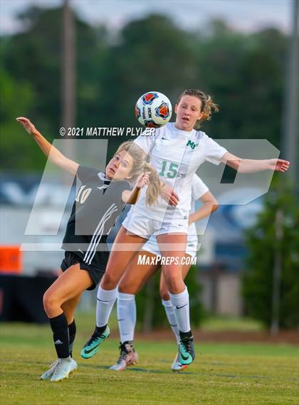 Thumbnail 2 in Pinecrest vs. Myers Park (1 of 2 - NCHSAA 4A Final - the game) photogallery.